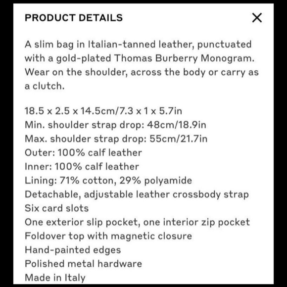 Burberry cross body bag - Picture 9 of 10